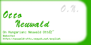 otto neuwald business card